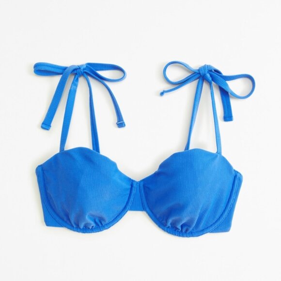 Abercrombie & Fitch Other - Abercrombie & Fitch Curve Love Tie-Strap Underwire Bikini Top